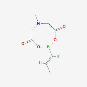 molecular formula C8H12BNO4 B1511456 6-Methyl-2-[(1E)-prop-1-en-1-yl]-1,3,6,2-dioxazaborocane-4,8-dione CAS No. 1104637-46-8