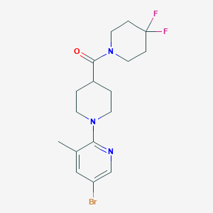 5-Bromo-2-[4-(4,4-difluoropiperidine-1-carbonyl)piperidin-1-yl]-3-methylpyridine