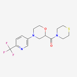 2-(Thiomorpholine-4-carbonyl)-4-[6-(trifluoromethyl)pyridin-3-yl]morpholine