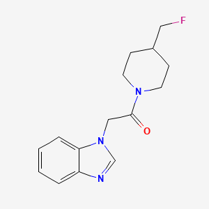 2-(1H-1,3-benzodiazol-1-yl)-1-[4-(fluoromethyl)piperidin-1-yl]ethan-1-one