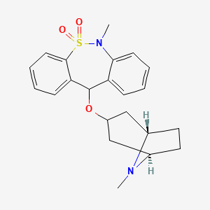 6-methyl-11-[[(1S,5R)-8-methyl-8-azabicyclo[3.2.1]octan-3-yl]oxy]-11H-benzo[c][1,2]benzothiazepine 5,5-dioxide