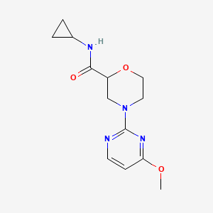 N-cyclopropyl-4-(4-methoxypyrimidin-2-yl)morpholine-2-carboxamide