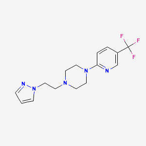 1-[2-(1H-pyrazol-1-yl)ethyl]-4-[5-(trifluoromethyl)pyridin-2-yl]piperazine