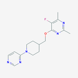 5-Fluoro-2,4-dimethyl-6-{[1-(pyrimidin-4-yl)piperidin-4-yl]methoxy}pyrimidine