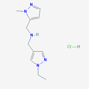 1-(1-ethyl-1H-pyrazol-4-yl)-N-[(1-methyl-1H-pyrazol-5-yl)methyl]methanamine