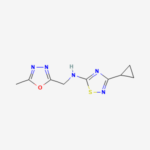 3-cyclopropyl-N-[(5-methyl-1,3,4-oxadiazol-2-yl)methyl]-1,2,4-thiadiazol-5-amine