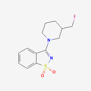 3-[3-(Fluoromethyl)piperidin-1-yl]-1,2-benzothiazole 1,1-dioxide