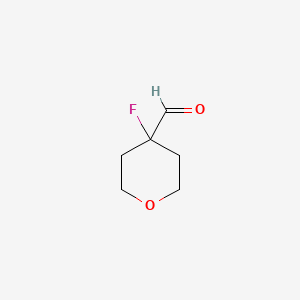molecular formula C6H9FO2 B1511479 4-Fluorotetrahydro-2H-pyran-4-carbaldehyde CAS No. 1104606-33-8