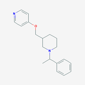 molecular formula C19H24N2O B15114796 4-{[1-(1-Phenylethyl)piperidin-3-yl]methoxy}pyridine 