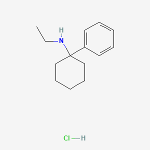 Cyclohexanamine, N-ethyl-1-phenyl-, hydrochloride