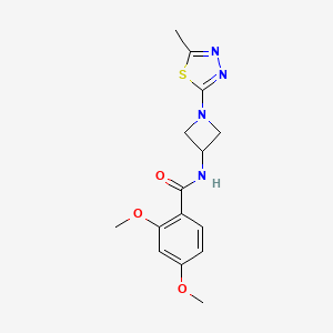 2,4-dimethoxy-N-[1-(5-methyl-1,3,4-thiadiazol-2-yl)azetidin-3-yl]benzamide