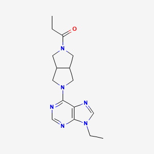 1-[5-(9-ethyl-9H-purin-6-yl)-octahydropyrrolo[3,4-c]pyrrol-2-yl]propan-1-one