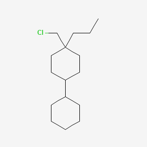 molecular formula C16H29Cl B1511483 (trans,trans)-4-(chloromethyl)-4-propyl-1,1-Bicyclohexyl 