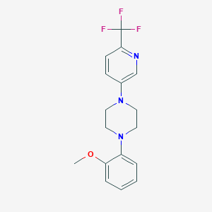 molecular formula C17H18F3N3O B15114873 1-(2-Methoxyphenyl)-4-[6-(trifluoromethyl)pyridin-3-yl]piperazine 