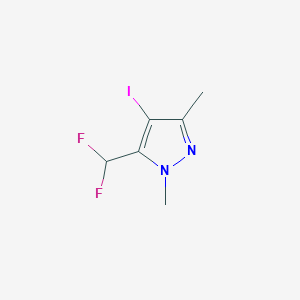 molecular formula C6H7F2IN2 B15114876 5-(Difluoromethyl)-4-iodo-1,3-dimethyl-1H-pyrazole 