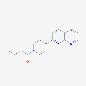 2-Methyl-1-[4-(1,8-naphthyridin-2-yl)piperidin-1-yl]butan-1-one