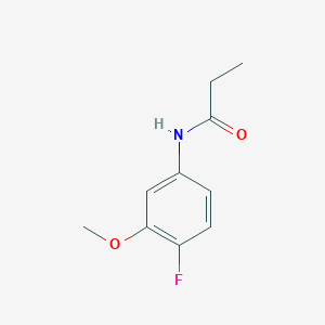 N-(4-fluoro-3-methoxyphenyl)propanamide