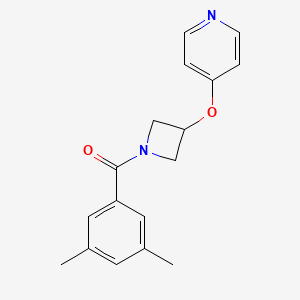 4-{[1-(3,5-Dimethylbenzoyl)azetidin-3-yl]oxy}pyridine