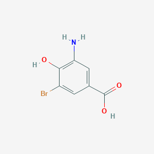 molecular formula C7H6BrNO3 B1511494 3-Amino-5-bromo-4-hydroxybenzoic acid CAS No. 860182-21-4