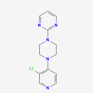 molecular formula C13H14ClN5 B15114948 2-[4-(3-Chloropyridin-4-yl)piperazin-1-yl]pyrimidine 