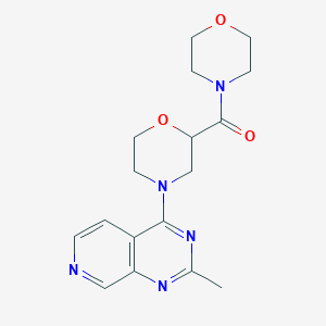 molecular formula C17H21N5O3 B15114950 4-{2-Methylpyrido[3,4-d]pyrimidin-4-yl}-2-(morpholine-4-carbonyl)morpholine 