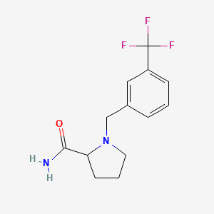 1-{[3-(Trifluoromethyl)phenyl]methyl}pyrrolidine-2-carboxamide