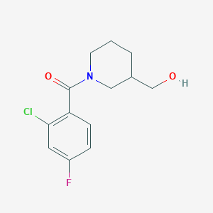 molecular formula C13H15ClFNO2 B15114985 [1-(2-Chloro-4-fluorobenzoyl)piperidin-3-yl]methanol 