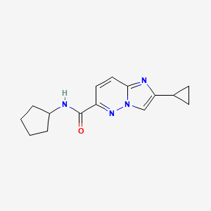 N-cyclopentyl-2-cyclopropylimidazo[1,2-b]pyridazine-6-carboxamide