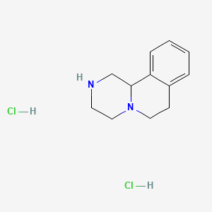 molecular formula C12H18Cl2N2 B1511501 2,3,4,6,7,11b-Hexahydro-1H-pyrazino[2,1-a]isoquinoline dihydrochloride CAS No. 5260-46-8