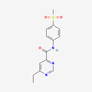 6-ethyl-N-(4-methanesulfonylphenyl)pyrimidine-4-carboxamide