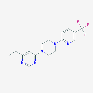 4-Ethyl-6-{4-[5-(trifluoromethyl)pyridin-2-yl]piperazin-1-yl}pyrimidine