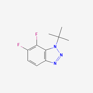 molecular formula C10H11F2N3 B1511509 1-tert-Butyl-6,7-difluoro-1,2,3-benzotriazole CAS No. 1375068-83-9
