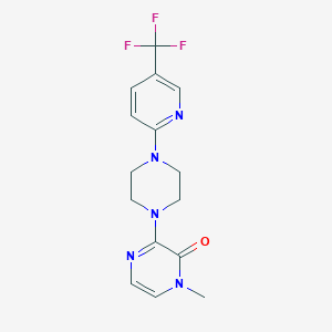 1-Methyl-3-{4-[5-(trifluoromethyl)pyridin-2-yl]piperazin-1-yl}-1,2-dihydropyrazin-2-one