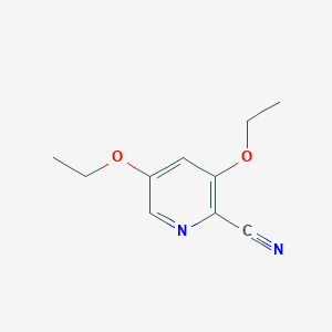 molecular formula C10H12N2O2 B1511514 3,5-Diethoxypicolinonitrile CAS No. 36057-52-0