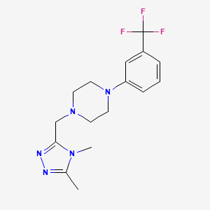 1-[(4,5-dimethyl-4H-1,2,4-triazol-3-yl)methyl]-4-[3-(trifluoromethyl)phenyl]piperazine