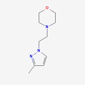 molecular formula C10H17N3O B15115166 4-[2-(3-methyl-1H-pyrazol-1-yl)ethyl]morpholine 