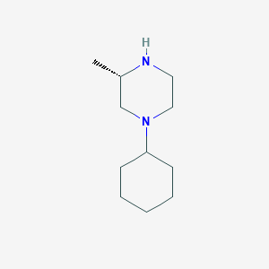 molecular formula C11H22N2 B1511520 (S)-1-Cyclohexyl-3-methylpiperazine CAS No. 1187930-87-5