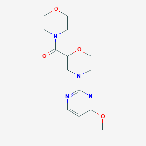 4-(4-Methoxypyrimidin-2-yl)-2-(morpholine-4-carbonyl)morpholine