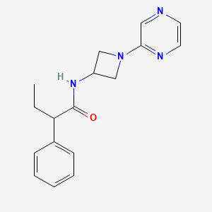 2-phenyl-N-[1-(pyrazin-2-yl)azetidin-3-yl]butanamide