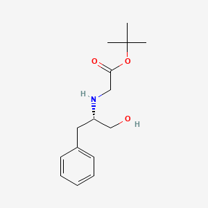 molecular formula C15H23NO3 B1511523 (S)-tert-Butyl 2-((1-hydroxy-3-phenylpropan-2-yl)amino)acetate CAS No. 264128-49-6