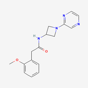 2-(2-methoxyphenyl)-N-[1-(pyrazin-2-yl)azetidin-3-yl]acetamide