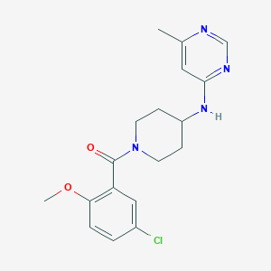 N-[1-(5-chloro-2-methoxybenzoyl)piperidin-4-yl]-6-methylpyrimidin-4-amine