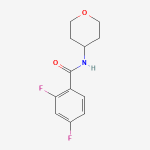 2,4-difluoro-N-(oxan-4-yl)benzamide