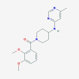 molecular formula C19H24N4O3 B15115314 N-[1-(2,3-dimethoxybenzoyl)piperidin-4-yl]-6-methylpyrimidin-4-amine 