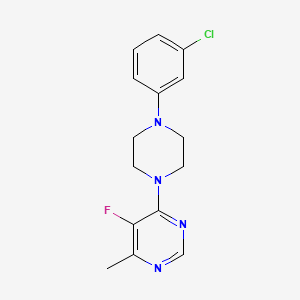 4-[4-(3-Chlorophenyl)piperazin-1-yl]-5-fluoro-6-methylpyrimidine