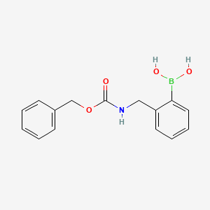 molecular formula C15H16BNO4 B1511538 (2-((((Benzyloxy)carbonyl)amino)methyl)phenyl)boronic acid CAS No. 1070894-20-0