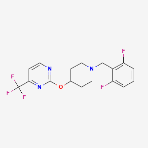 2-({1-[(2,6-Difluorophenyl)methyl]piperidin-4-yl}oxy)-4-(trifluoromethyl)pyrimidine