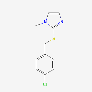 2-{[(4-chlorophenyl)methyl]sulfanyl}-1-methyl-1H-imidazole