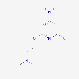molecular formula C9H14ClN3O B1511542 2-Chloro-6-(2-(dimethylamino)ethoxy)pyridin-4-amine CAS No. 1186112-12-8