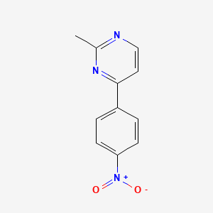 molecular formula C11H9N3O2 B1511543 2-Methyl-4-(4-nitrophenyl)pyrimidine CAS No. 874773-94-1